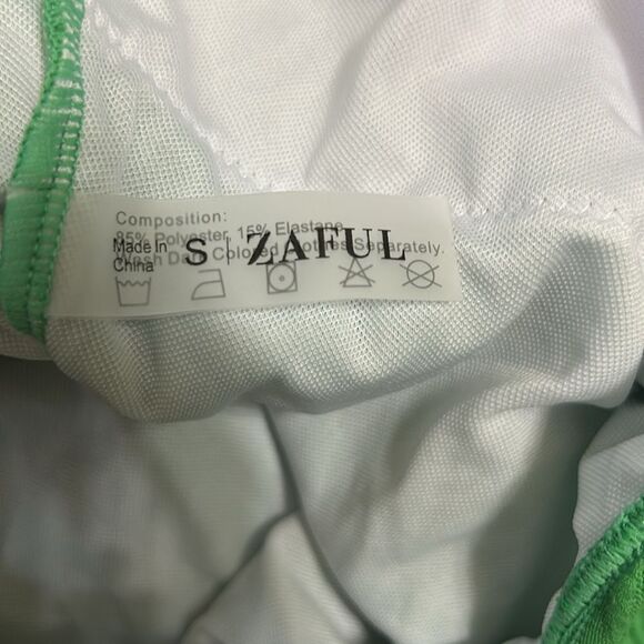 Zaful Green One Piece Halter Back Swimsuit(Size Small) - Picture 7 of 7